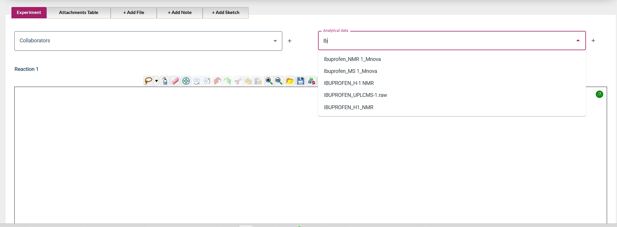 Search for data in LOGS and insert a link to the data in your ARXSPAN Experiment.