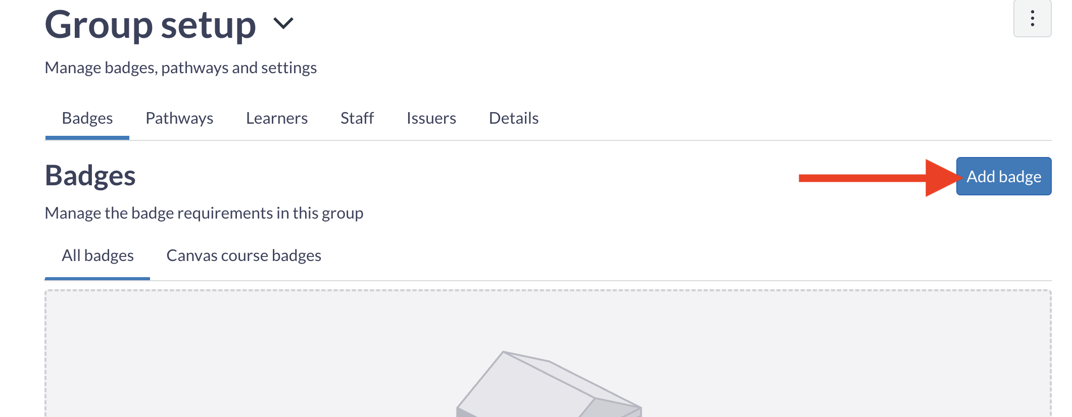 Add Badge location in Parchment Badges application i-frame