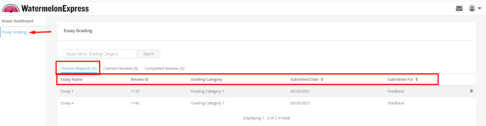 Essay grader