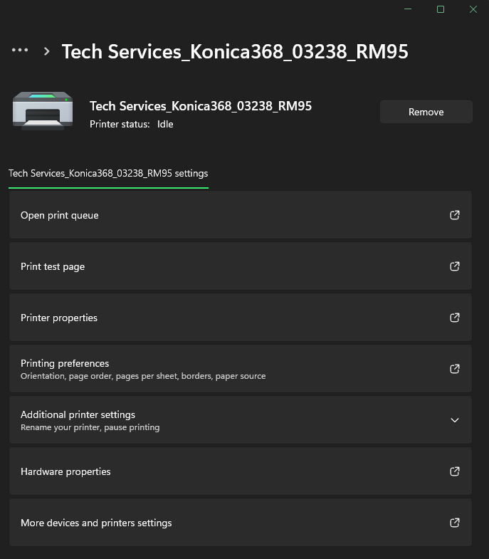 Screenshot of konica window open