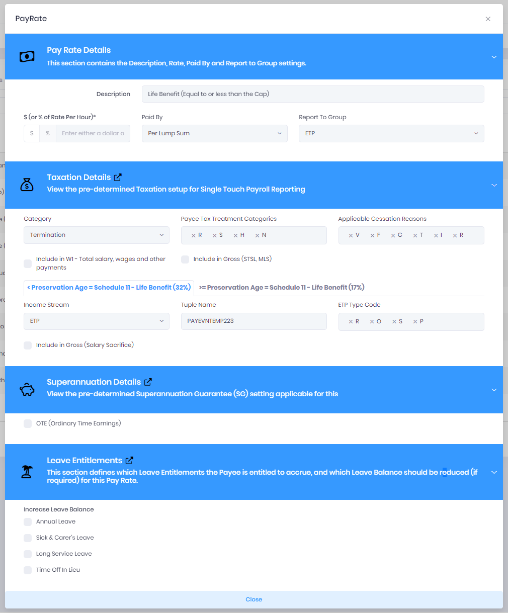 Life Benefit (Equal to or less than the Cap) ePayDay® Support Services