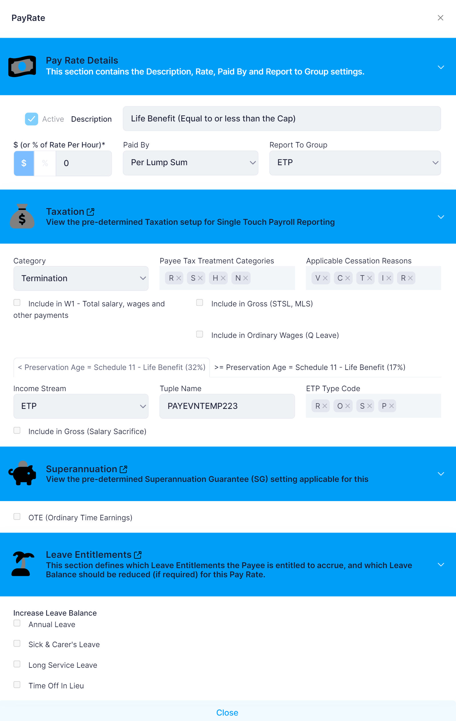 Life Benefit (Equal to or less than the Cap) ePayDay® Support Services