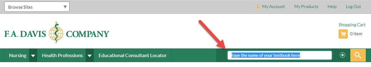 Student: Redeeming an Access Code - FA Davis Customer Support Center