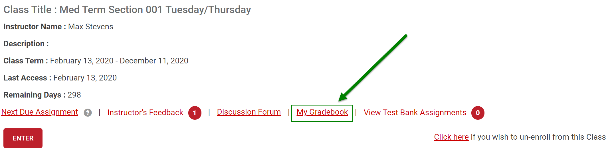 Student Gradebook Medical Language Lab FA Davis Customer Support Center