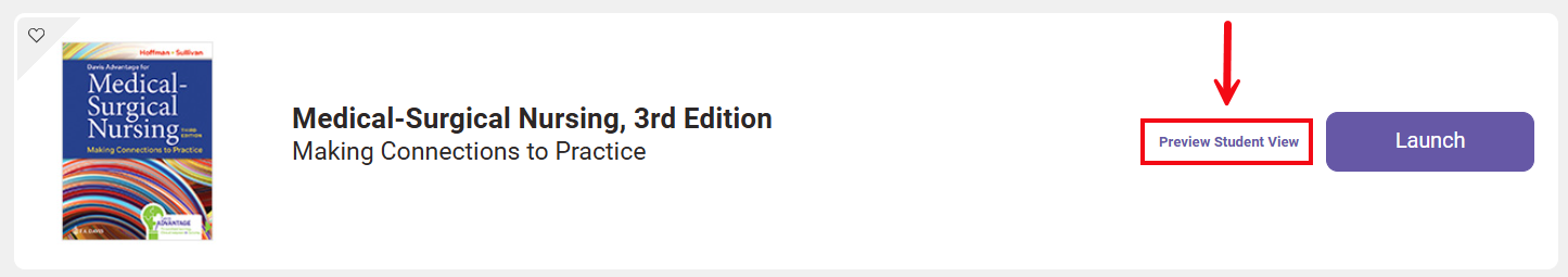 A red arrow and a red box call attention to the "Preview Student View" button.