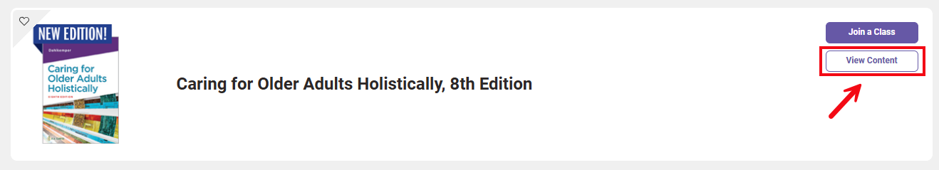 A red box and arrow highlight the View Content button.