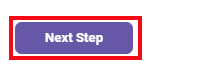 A red box highlights the Next Step button which must be clicked to save changes.
