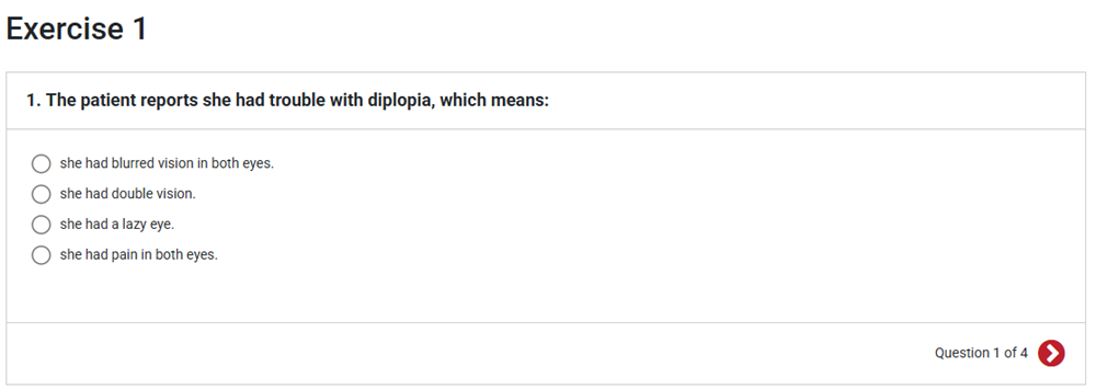 A Critical Listening question is shown. The question has four multiple choice options.