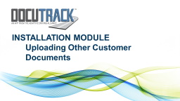 Uploading Other Customer Documents