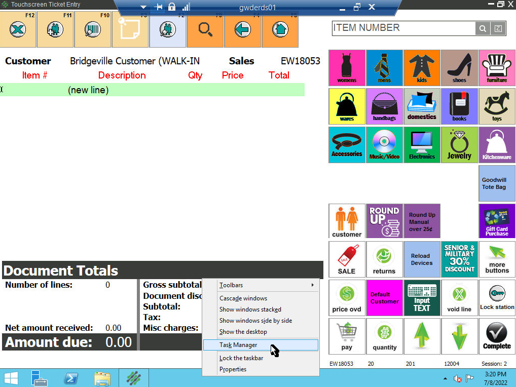 Counterpoint POS Register Screen Troubleshooting - IT Support