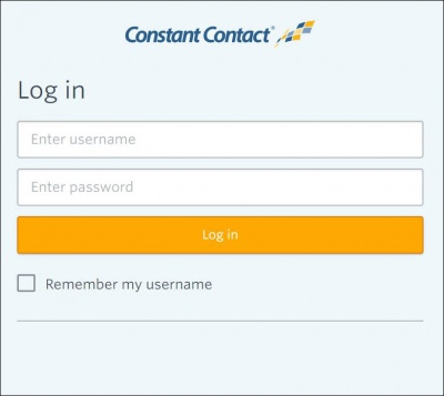 Constant Contact : Login