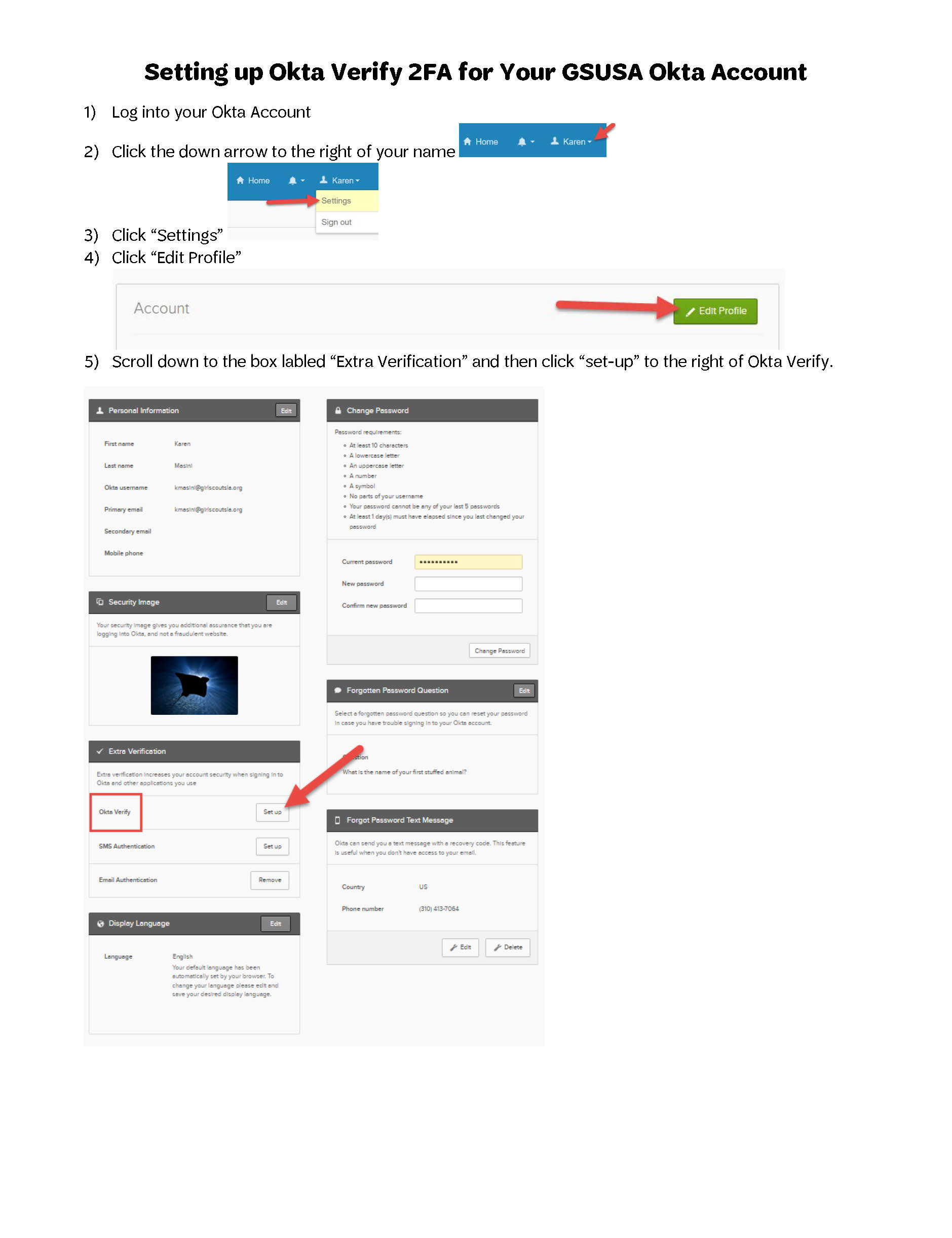 How To Set Up Okta Verify GSGATL Self Service Portal How To Set Up Okta Verify GSGATL Self Service Portal