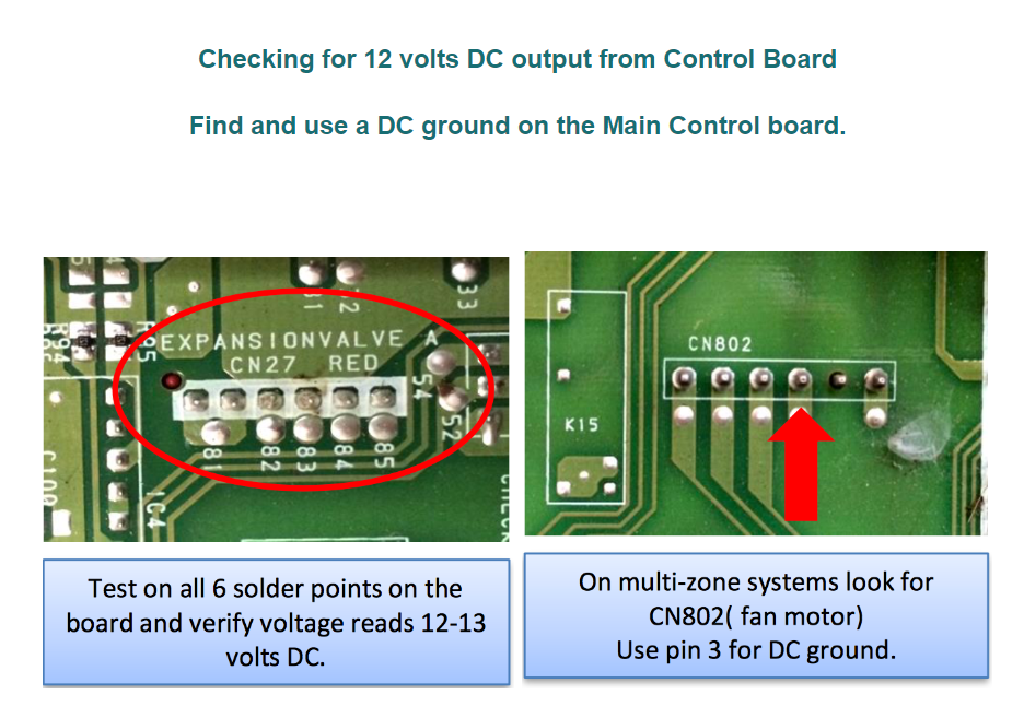 Fujitsu EEV Board Voltage Check
