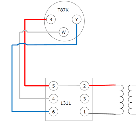 3 wire zone valve wiring with t87k