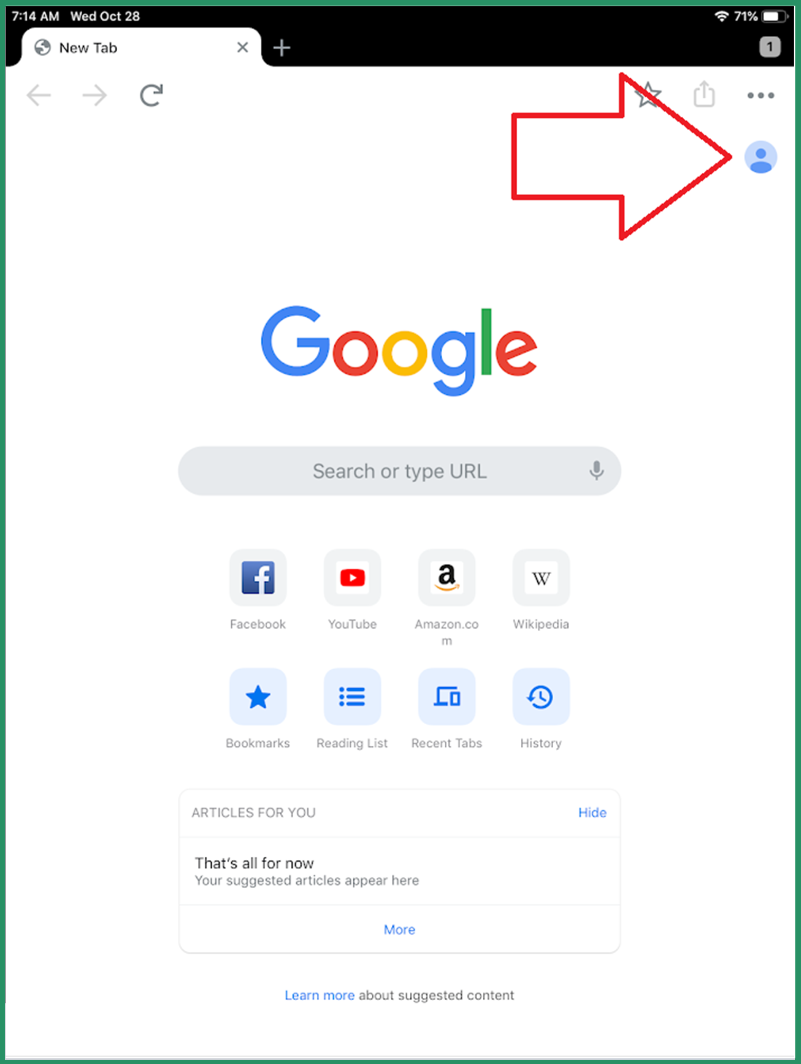 How to sign into Google Chrome on an iPad - Pemberton - Ticket Portal