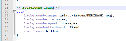 background image config Use a Background Image