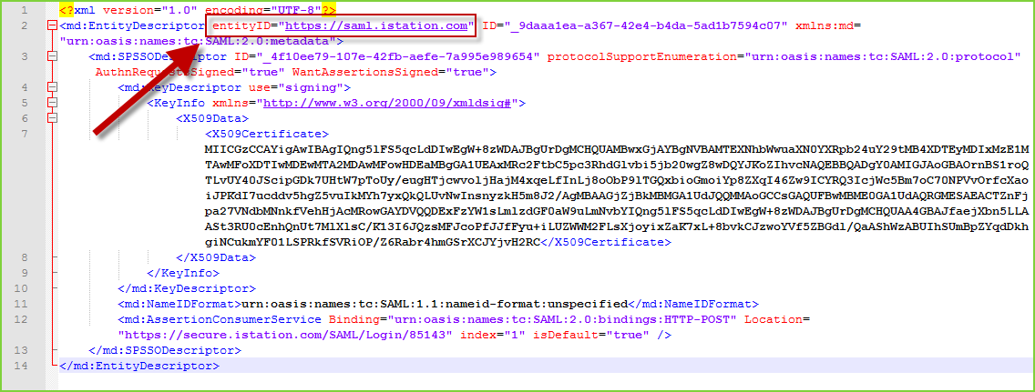 PortalGuard SAML - entityID Example PortalGuard SAML - entityID Example