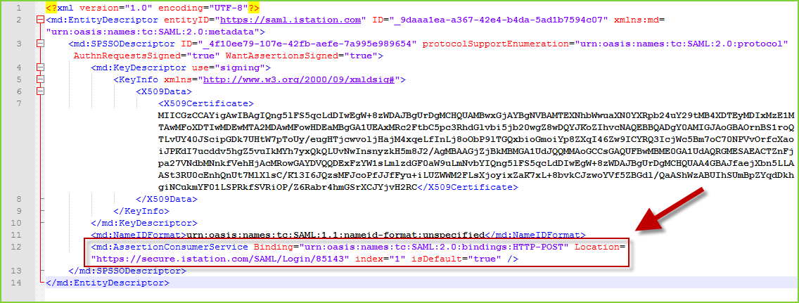 PortalGuard SAML - ACSURL Example PortalGuard SAML - ACSURL Example