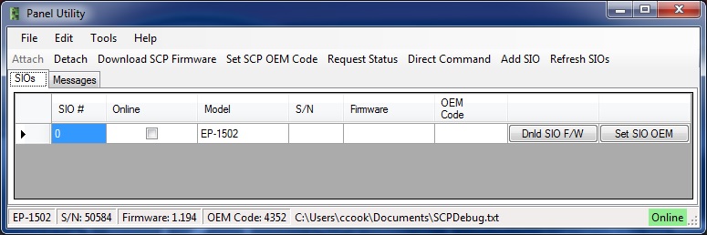 Panel Utility Online
