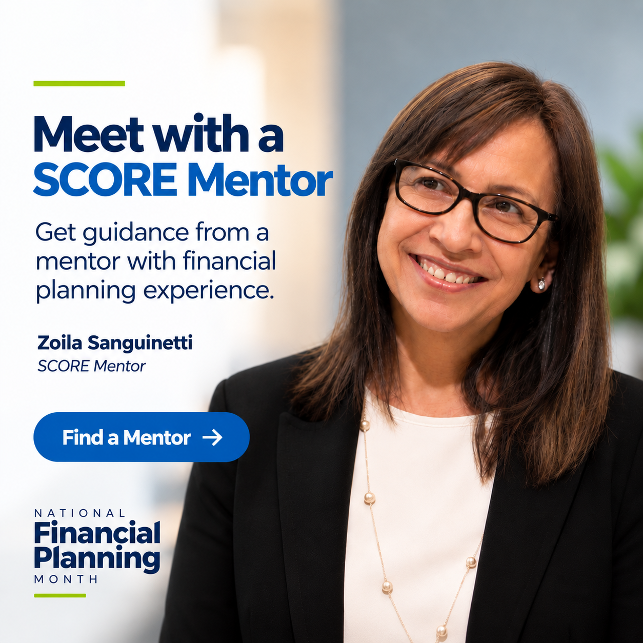 Meet with a SCORE Mentor during Financial Planning Month