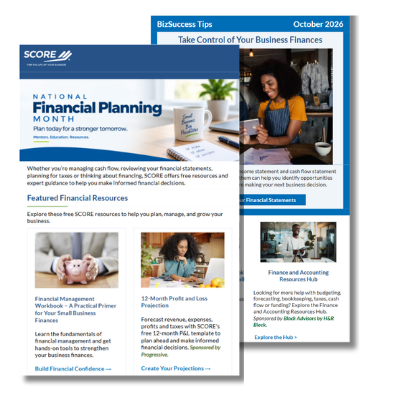 Two Email Drafts for Financial Planning Month