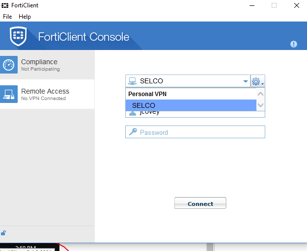 fortinet vpn client requirements