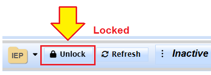 Unlock control at the top of the SIRAS MIS Summary