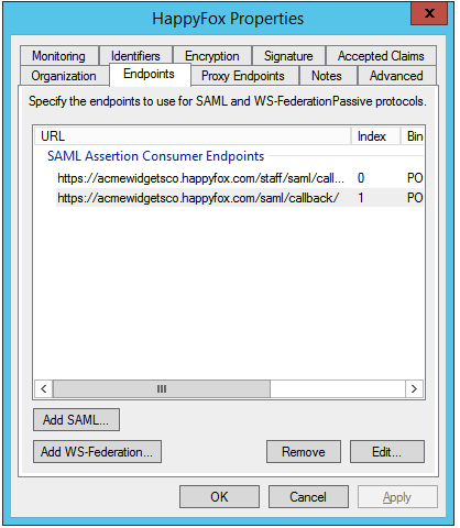 How To Set Up Single Sign On Using Active Directory With Adfs Active Directory Federation Service Based On Saml In Happyfox Happyfox Support