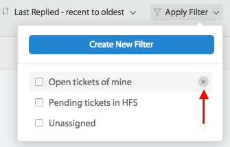 Filter Tickets