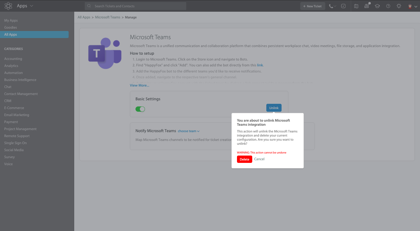 Setting Up Microsoft Teams Integration With Happyfox Happyfox Support