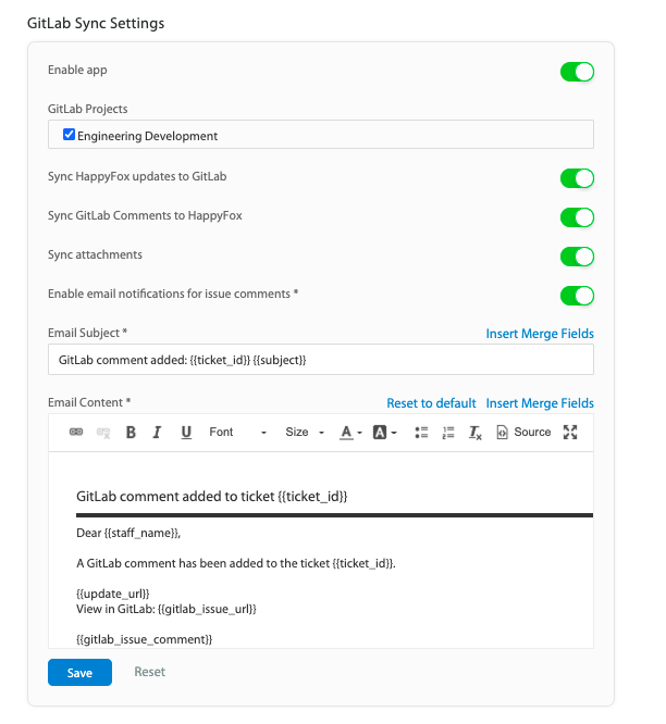 Enable integration with SurveyGizmo - HappyFox Support