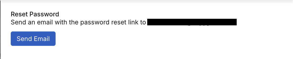 Option to email the agent a password-reset link