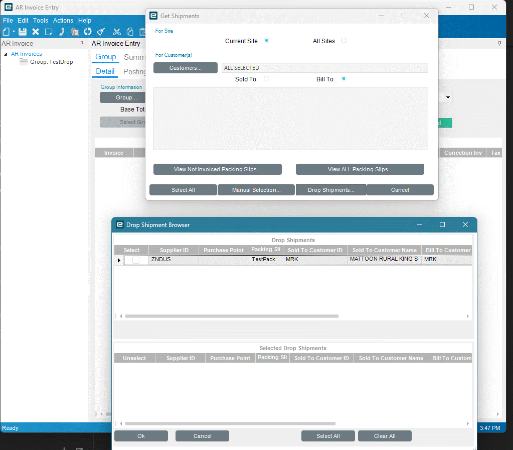 Drop Shipment Sales Order - Process Overview (Passthrough) - Tarter ...