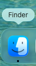 screenshot of Finder icon in macOS dock
