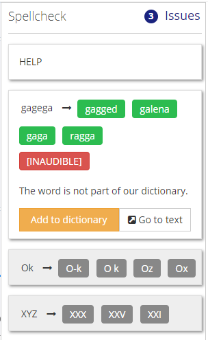 Understanding Validations and Spellchecker
