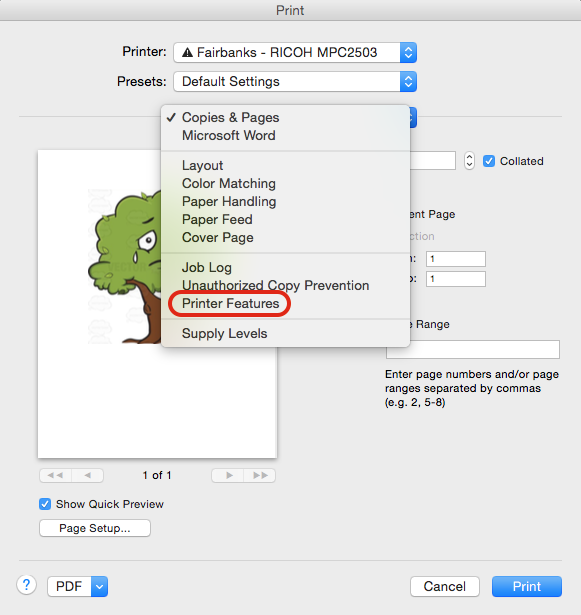 If You Dont See This Drop Down Menu May Need To Click On Show Details Near The Bottom Of Print Dialog